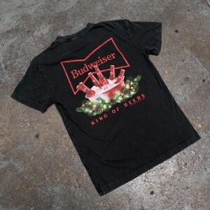 A&F Vintage 90s Budweiser Beer Distressed T-shirt Small